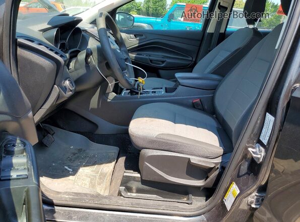 1FMCU0F74KUC21601 2019 FORD ESCAPE Charcoal Вид салону спереду