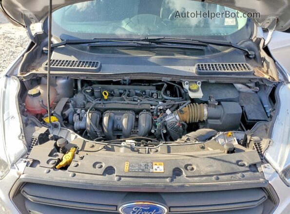 1FMCU0F75HUB66343 2017 FORD ESCAPE Silver ძრავის განყოფილების ხედი