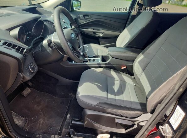 1FMCU0F75HUE10668 2017 FORD ESCAPE Black წინა სალონის ხედი