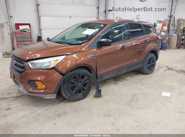 1FMCU0F75HUE13800 2017 FORD ESCAPE Orange წინა მარცხენა ხედი სამი მეოთხედიდან