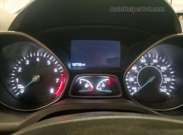 1FMCU0F75JUA09336 2018 FORD ESCAPE Silver ხელსაწყოთა პანელის ხედი