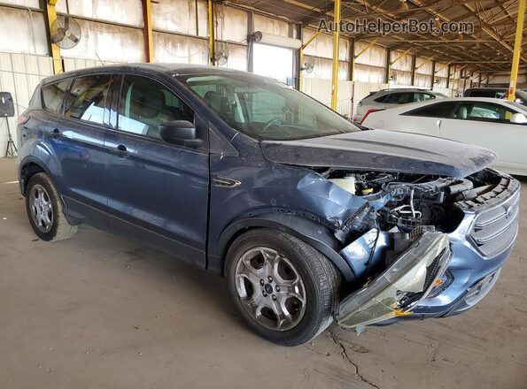 1FMCU0F75JUA24421 2018 FORD ESCAPE Blue Передня права чверть