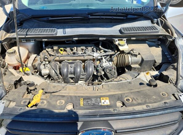 1FMCU0F75JUB13034 2018 FORD ESCAPE Silver Vista del compartimento del motor