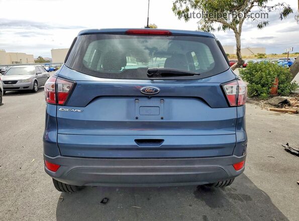 1FMCU0F75JUB84525 2018 FORD ESCAPE Blue Rear view