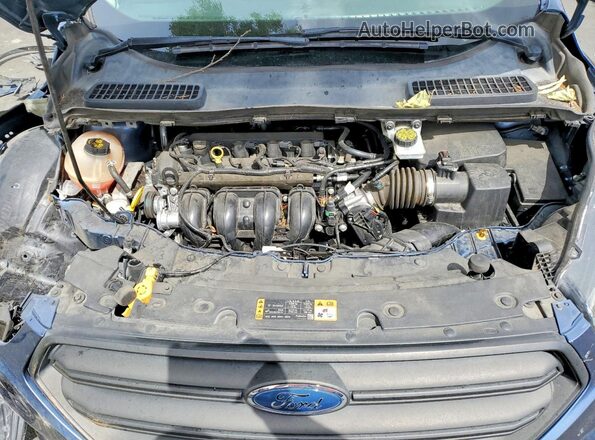 1FMCU0F75JUB84525 2018 FORD ESCAPE Blue Engine compartment view