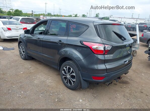 1FMCU0F75JUC01646 2018 FORD ESCAPE Gray Trasero izquierdo