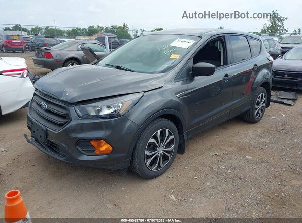 1FMCU0F75JUC01646 2018 FORD ESCAPE Gray Vista tres cuartos delantera izquierda