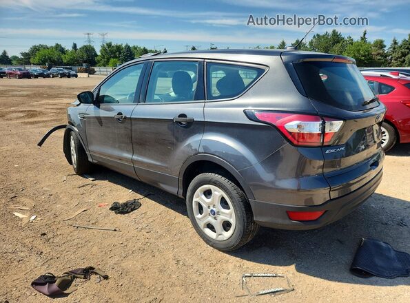 1FMCU0F75JUC28510 2018 FORD ESCAPE Gray Trasero izquierdo