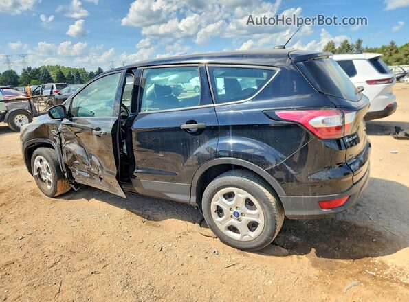 1FMCU0F75JUC88822 2018 FORD ESCAPE Black უკანა მარცხენა