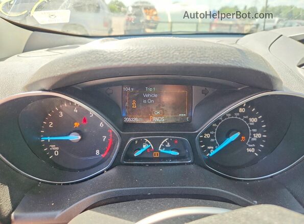 1FMCU0F75JUC88822 2018 FORD ESCAPE Black ხელსაწყოთა პანელის ხედი
