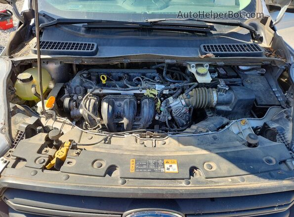 1FMCU0F75KUA89545 2019 FORD ESCAPE Silver Vista del compartimento del motor