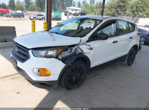 1FMCU0F75KUB38615 2019 FORD ESCAPE White Vista tres cuartos delantera izquierda
