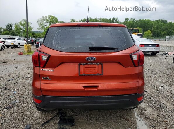 1FMCU0F75KUB54068 2019 FORD ESCAPE Orange Вид ззаду