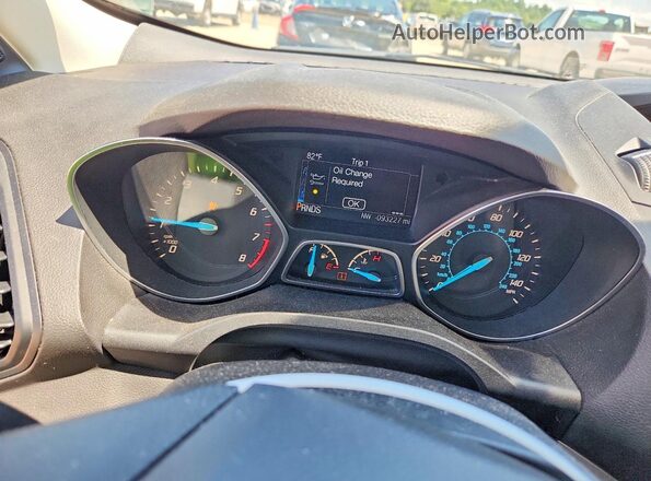 1FMCU0F76GUB44317 2016 FORD ESCAPE White Widok zestawu wskaźników