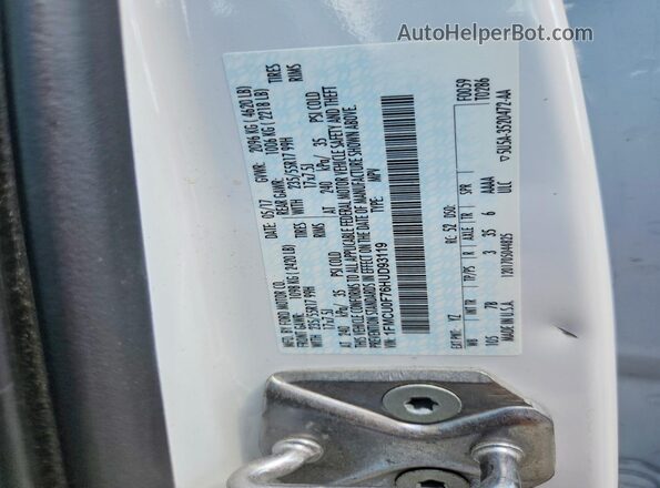 1FMCU0F76HUD93119 2017 FORD ESCAPE White VIN კოდის სტიკერის ხედი