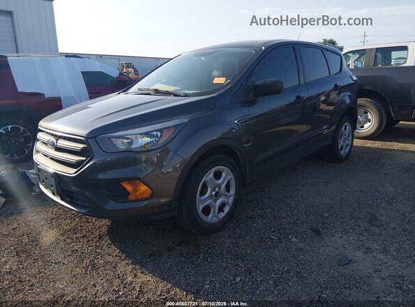 1FMCU0F76JUC89333 2018 FORD ESCAPE Gray Առջևի ձախ երեք քառորդ տեսարան