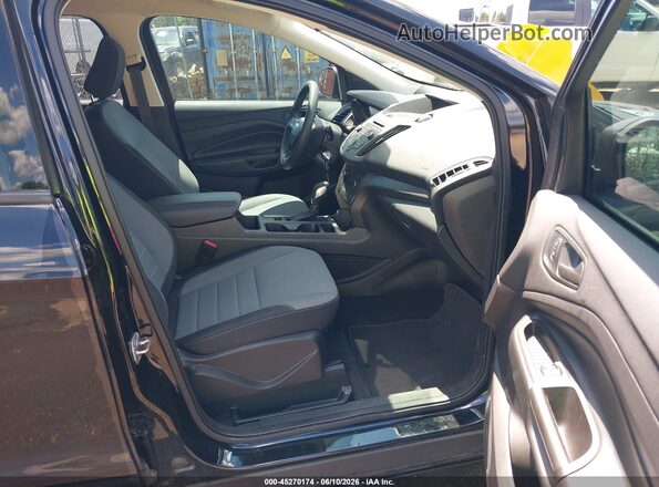 1FMCU0F76JUD08396 2018 FORD ESCAPE Black Widok wnętrza z przodu