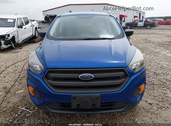 1FMCU0F76JUD08429 2018 FORD ESCAPE Blue Instrument cluster view