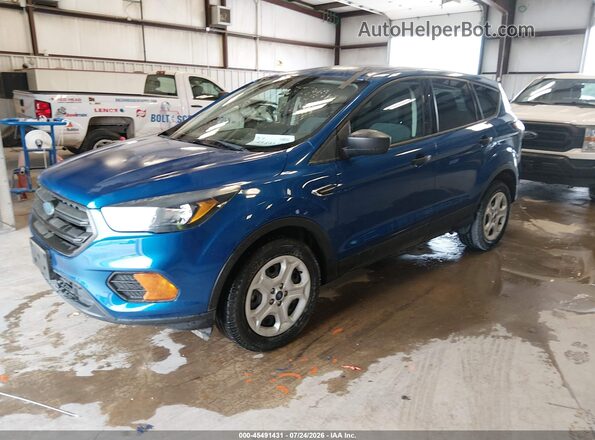 1FMCU0F76JUD31029 2018 FORD ESCAPE Blue Widok z przodu