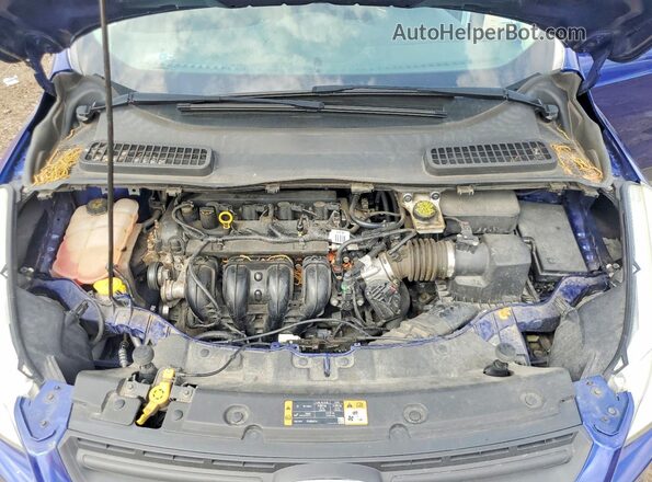 1FMCU0F77GUC77412 2016 FORD ESCAPE Blue Engine compartment view