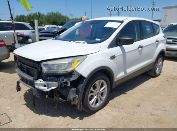 1FMCU0F77HUC25084 2017 FORD ESCAPE White Առջևի ձախ երեք քառորդ տեսարան
