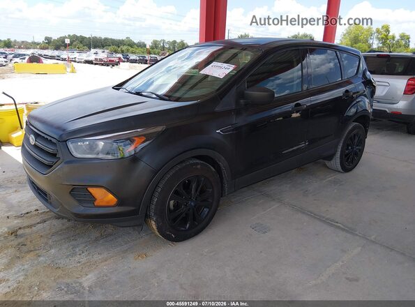 1FMCU0F77HUC43701 2017 FORD ESCAPE Black წინა მარცხენა ხედი სამი მეოთხედიდან