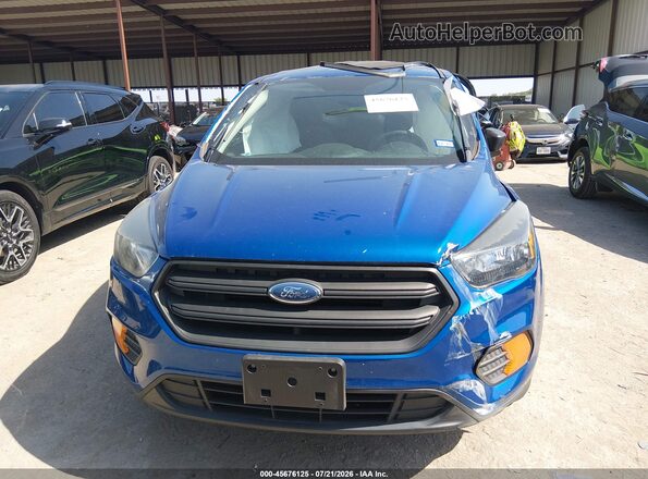 1FMCU0F77JUB83330 2018 FORD ESCAPE Blue ხელსაწყოთა პანელის ხედი