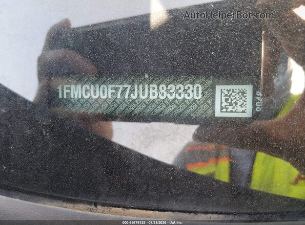 1FMCU0F77JUB83330 2018 FORD ESCAPE Blue ძრავის განყოფილების ხედი