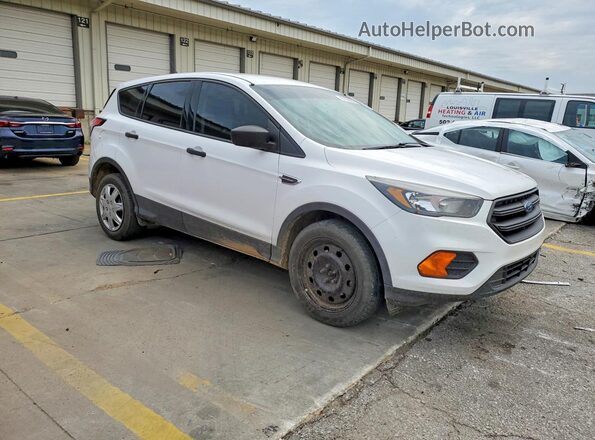 1FMCU0F77JUB86180 2018 FORD ESCAPE Белый Передняя правая четверть