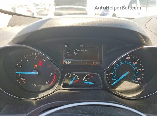 1FMCU0F78GUA53842 2016 FORD ESCAPE Silver Вид щитка приладів