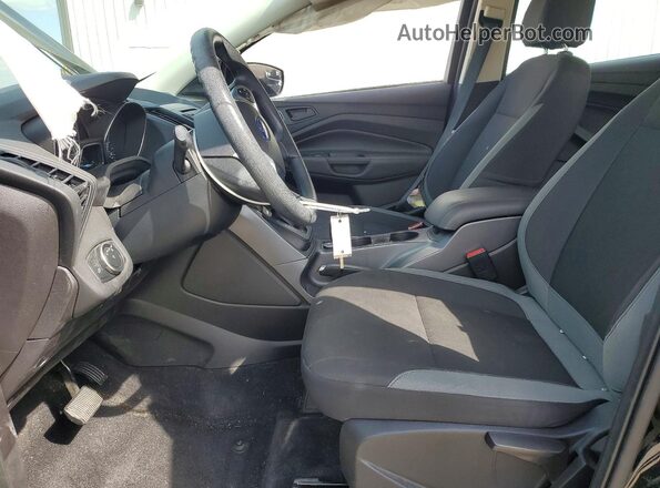 1FMCU0F78GUB47462 2016 FORD ESCAPE Black წინა სალონის ხედი