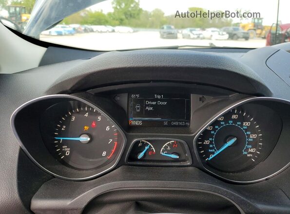 1FMCU0F78GUB47462 2016 FORD ESCAPE Black ხელსაწყოთა პანელის ხედი