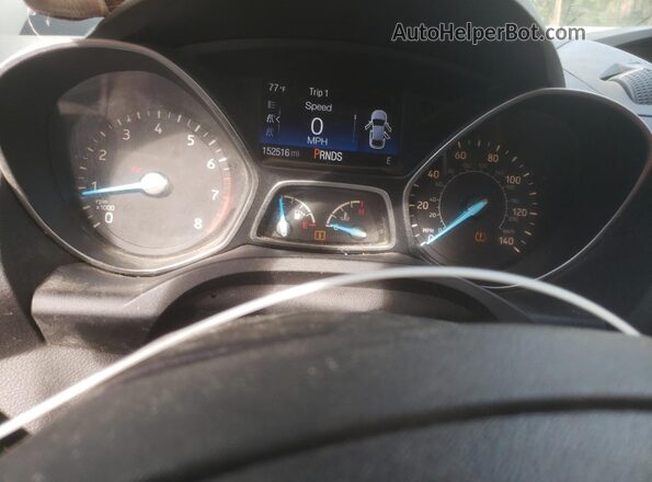 1FMCU0F78HUA99110 2017 FORD ESCAPE Gray Vista del cuadro de instrumentos