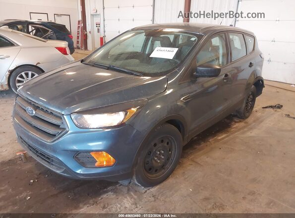 1FMCU0F78JUB71087 2018 FORD ESCAPE Blue წინა მარცხენა ხედი სამი მეოთხედიდან