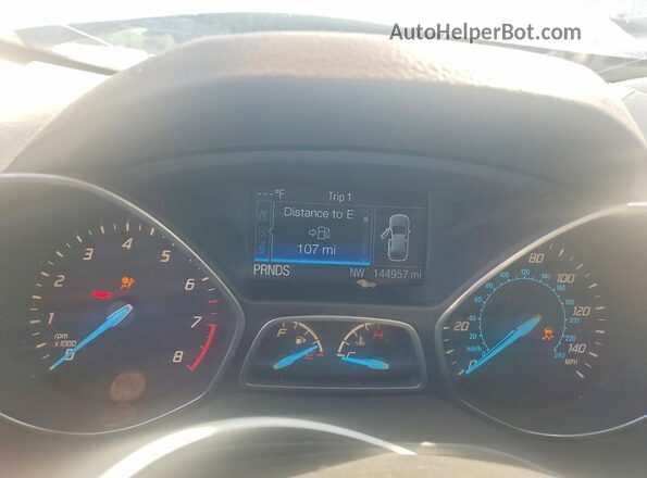 1FMCU0F79GUC73331 2016 FORD ESCAPE Black Вид щитка приладів
