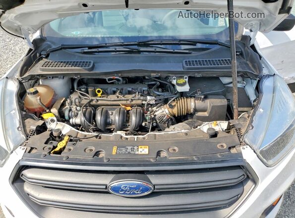 1FMCU0F79HUB56608 2017 FORD ESCAPE White Vista del compartimento del motor