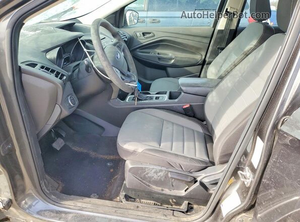 1FMCU0F79JUB04255 2018 FORD ESCAPE Gray Вид салону спереду