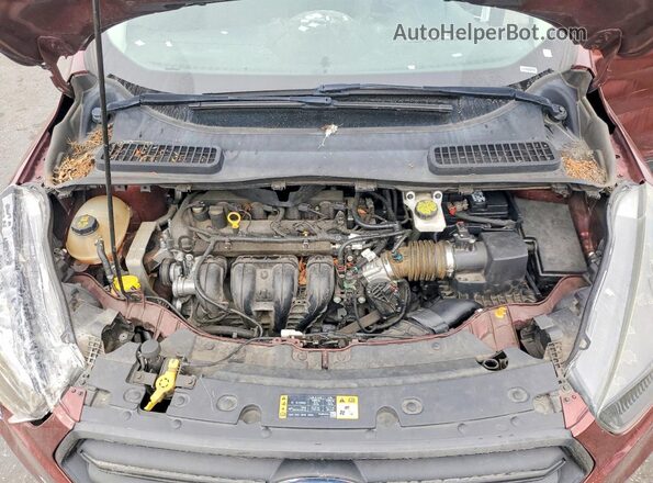 1FMCU0F79JUB44772 2018 FORD ESCAPE Brown Vista del compartimento del motor