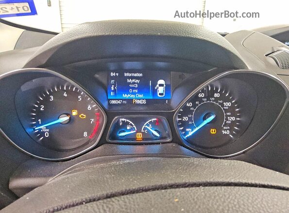 1FMCU0F79JUB54363 2018 FORD ESCAPE Gray ხელსაწყოთა პანელის ხედი