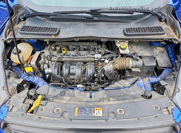 1FMCU0F79JUD04696 2018 FORD ESCAPE Blue Rear interior view