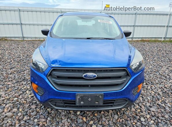 1FMCU0F79JUD04696 2018 FORD ESCAPE Blue Front view