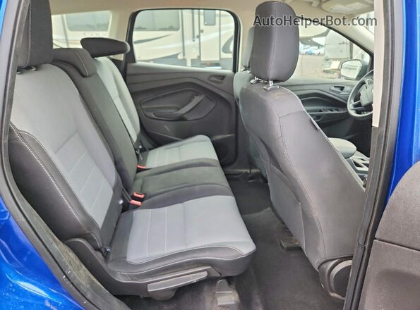 1FMCU0F79JUD04696 2018 FORD ESCAPE Blue Rear seats view