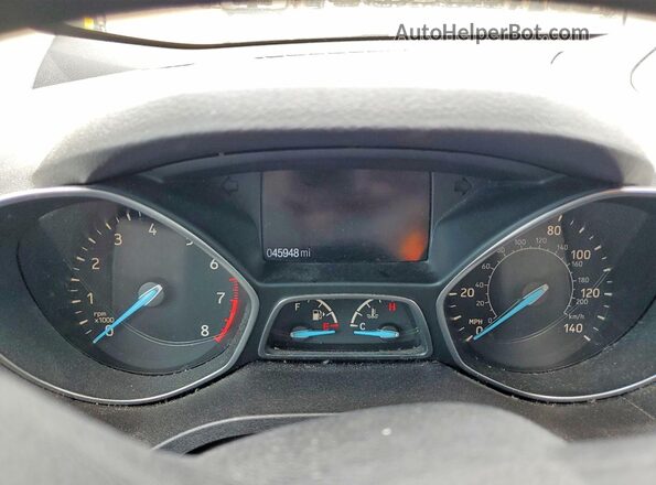 1FMCU0F79KUB01518 2019 FORD ESCAPE Silver Вид щитка приладів