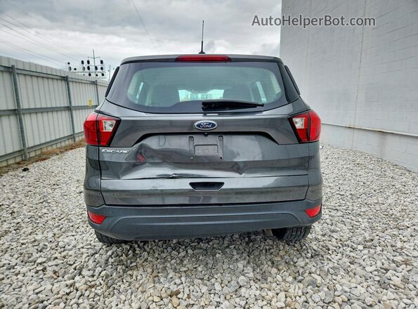 1FMCU0F79KUB53165 2019 FORD ESCAPE Gray უკანა ხედი