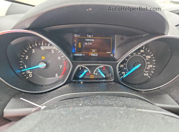 1FMCU0F79KUB75134 2019 FORD ESCAPE Черный Вид щитка приборов