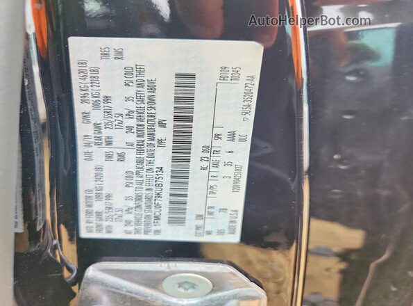 1FMCU0F79KUB75134 2019 FORD ESCAPE Черный Вид подкапотного пространства