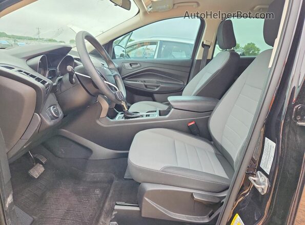 1FMCU0F79KUB75134 2019 FORD ESCAPE Черный Вид салона спереди