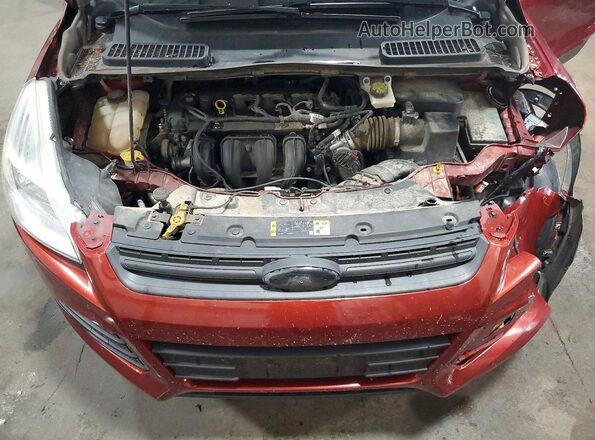 1FMCU0F7XGUB14138 2016 FORD ESCAPE Red Вид задньої частини салону