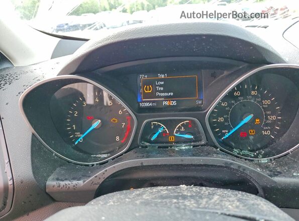 1FMCU0F7XHUB51966 2017 FORD ESCAPE White Instrument cluster view