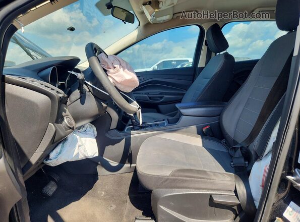1FMCU0F7XJUB03230 2018 FORD ESCAPE Black წინა სალონის ხედი